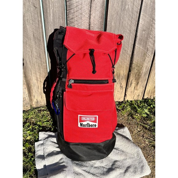 Vintage Used Unlimited Marlboro Single Strap Duffel Bag Large Great Condition